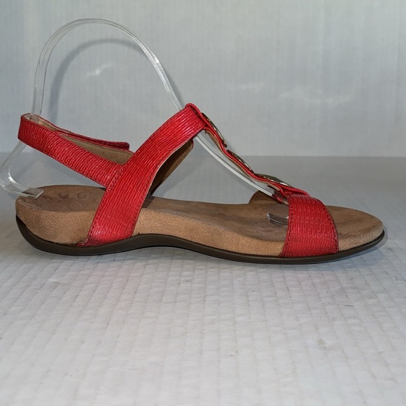 Vionic Farra Red Double Strap Sandals - Picture 6 of 12